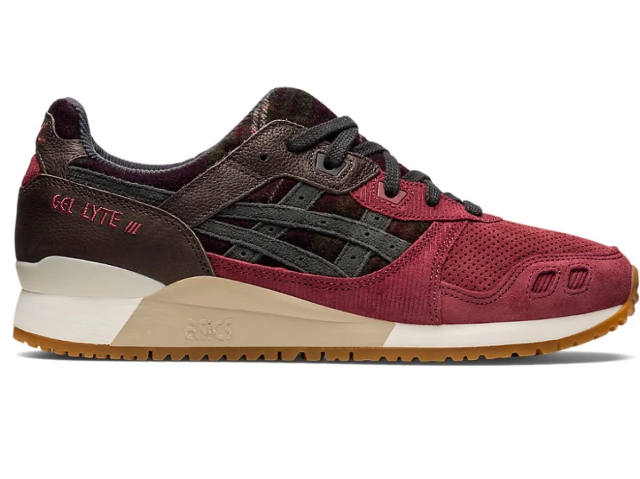 ASICS GEL-LYTE III OG Men's Sneakers in Brisket Red/Obsidian Grey - Retro Running Shoes