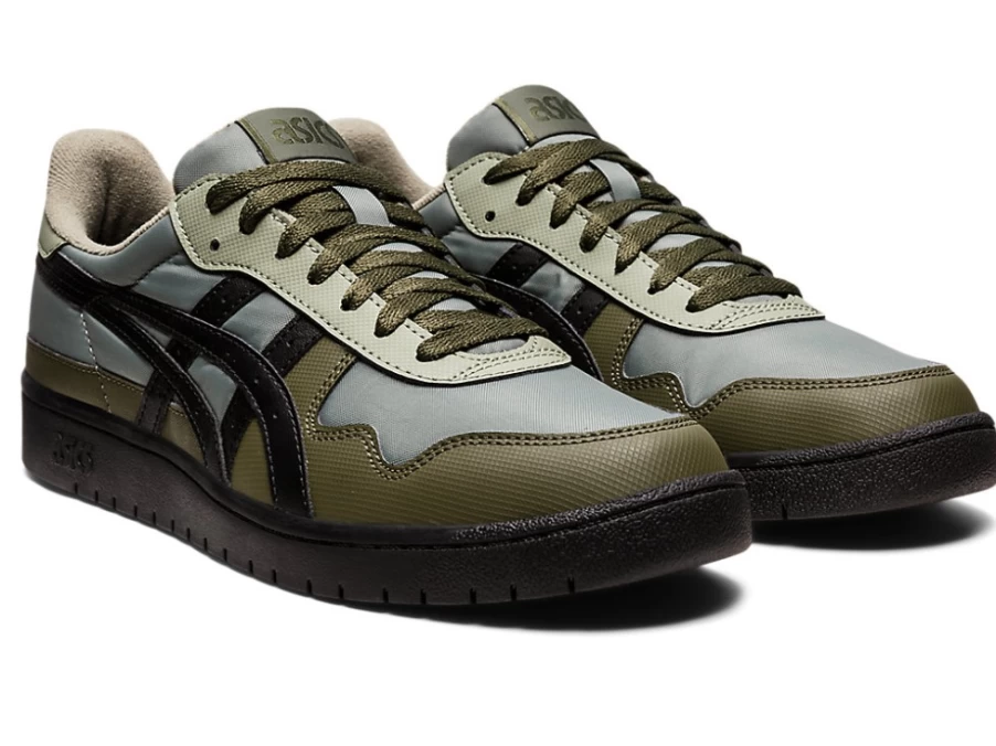 ASICS Unisex JAPAN S Sneakers in Lichen Green/Black - Comfortable Athletic Shoes for Men & Women