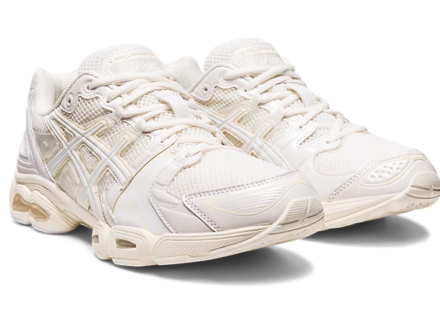 ASICS Gel-Nimbus 9 Unisex Running Shoes in Cream/White - Jessica Gonsalves Edition
