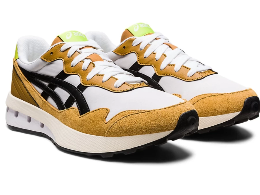 ASICS JOGGER X81 Unisex Sneakers in White/Tan Presidio - Comfortable Athletic Running Shoes