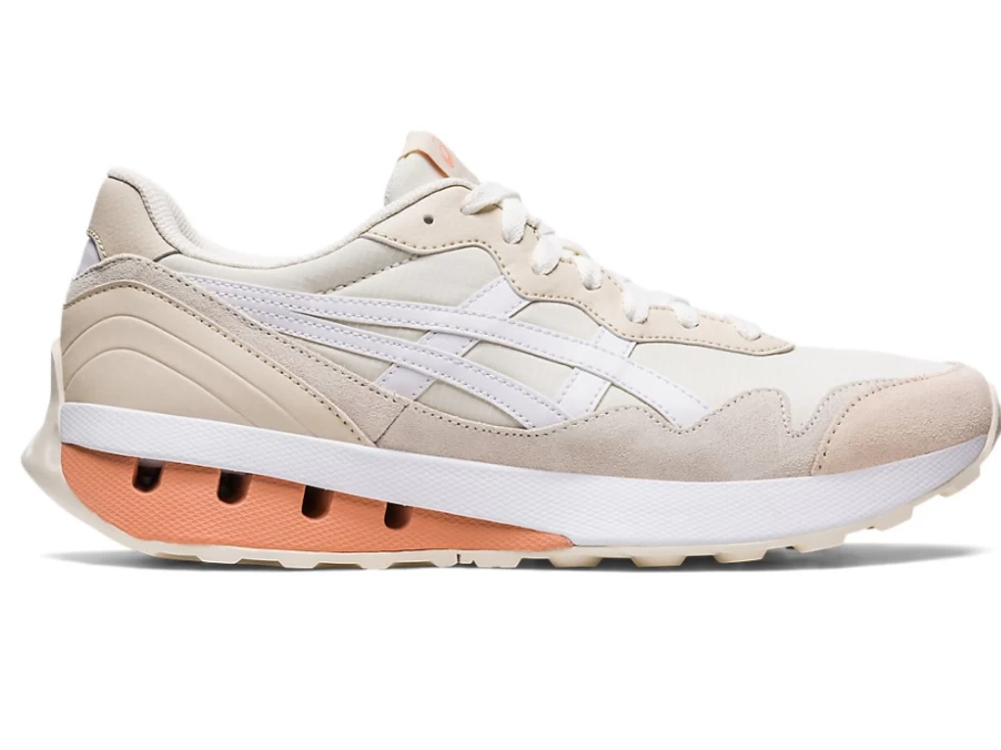 ASICS JOGGER X81 Unisex Running Shoes in Cream/White - Lightweight & Comfortable