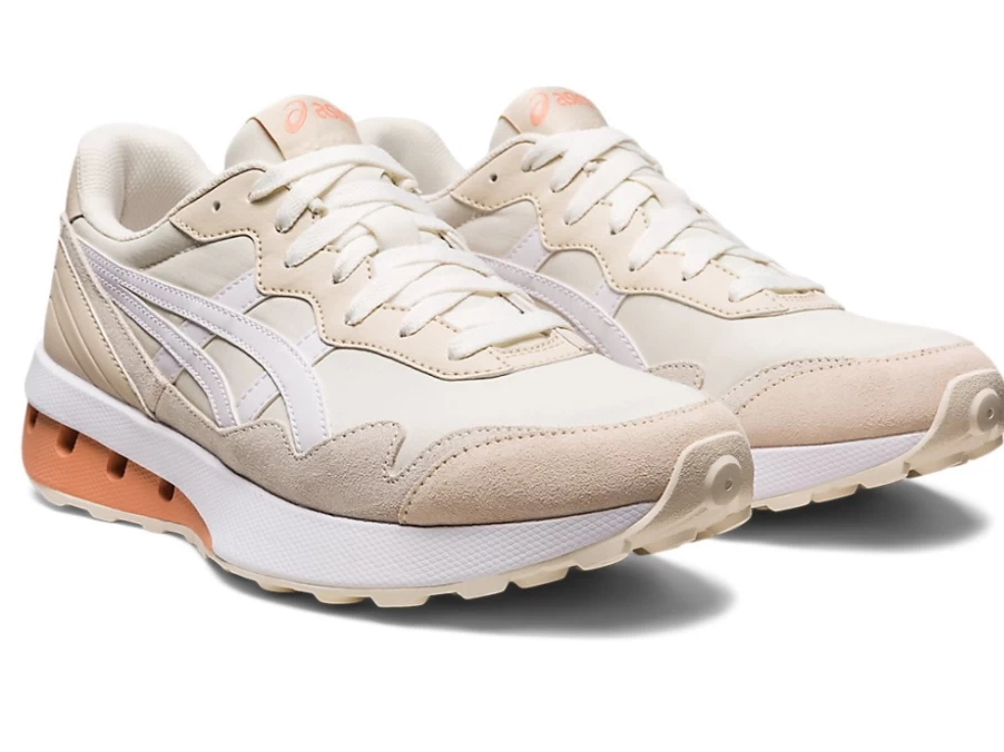 ASICS JOGGER X81 Unisex Running Shoes in Cream/White - Lightweight & Comfortable