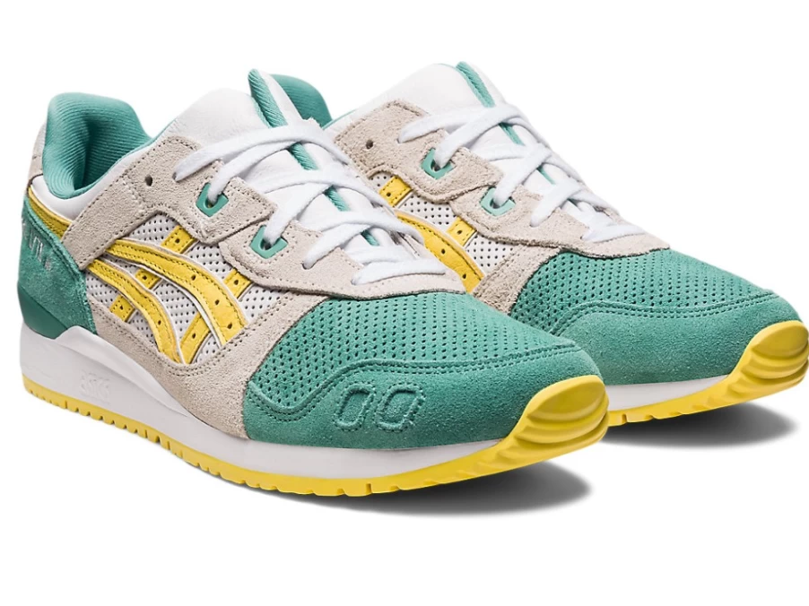 ASICS GEL-LYTE III OG Unisex Sneakers in Sage/Banana Cream - Retro Running Shoes