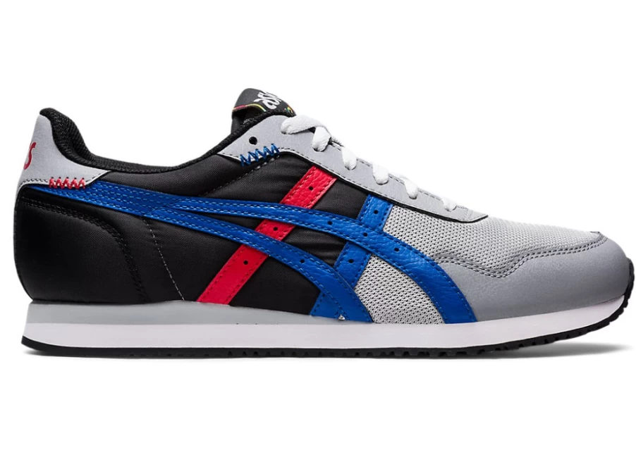 ASICS TIGER RUNNER Unisex Sneakers in Piedmont Grey/Tuna Blue – Lightweight Running Shoes