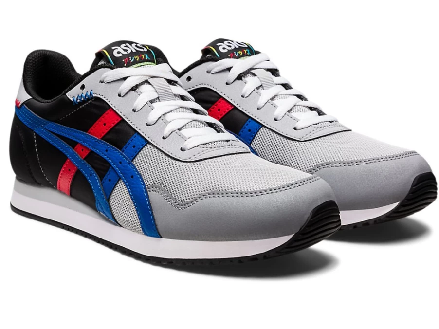 ASICS TIGER RUNNER Unisex Sneakers in Piedmont Grey/Tuna Blue – Lightweight Running Shoes