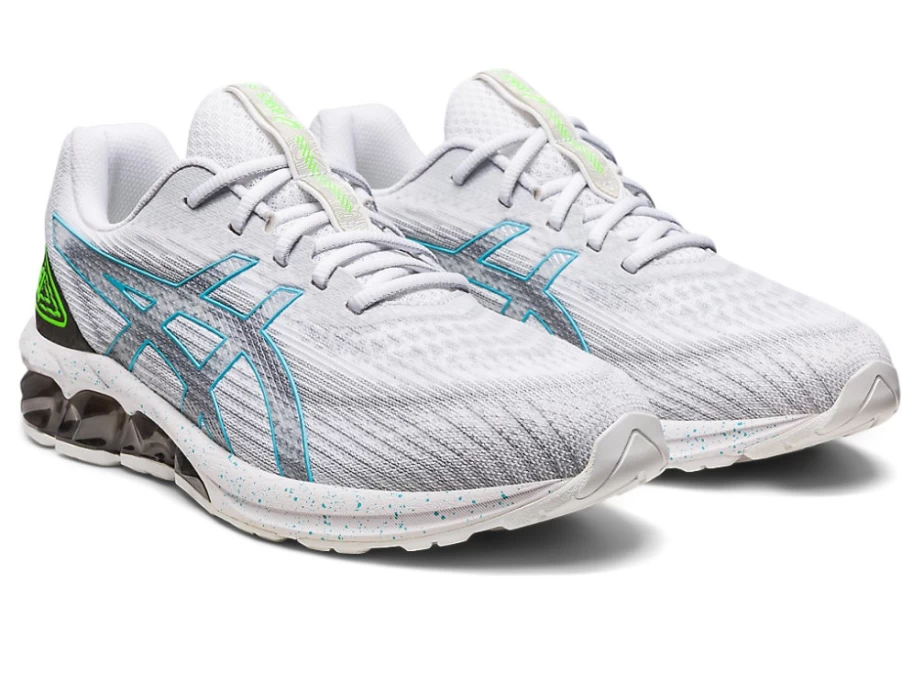 ASICS Men's GEL-QUANTUM 180 VII Running Shoes - White/Gunmetal