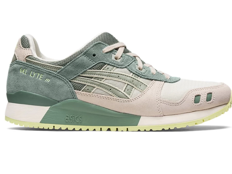 ASICS GEL-LYTE III OG Unisex Sneakers in Cream/Olive Grey - Retro Running Shoes