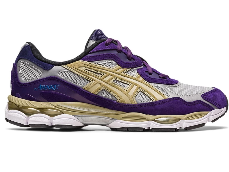 ASICS GEL-NYC AWAKE NY Collaboration Sneakers in Pure Silver/Gothic Grape - Unisex