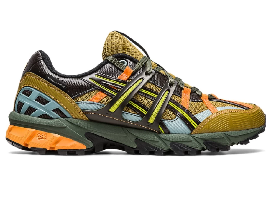 ASICS x ANDERSSON BELL GEL-SONOMA 15-50 Unisex Sneakers in Olive Oil/Dark Brown