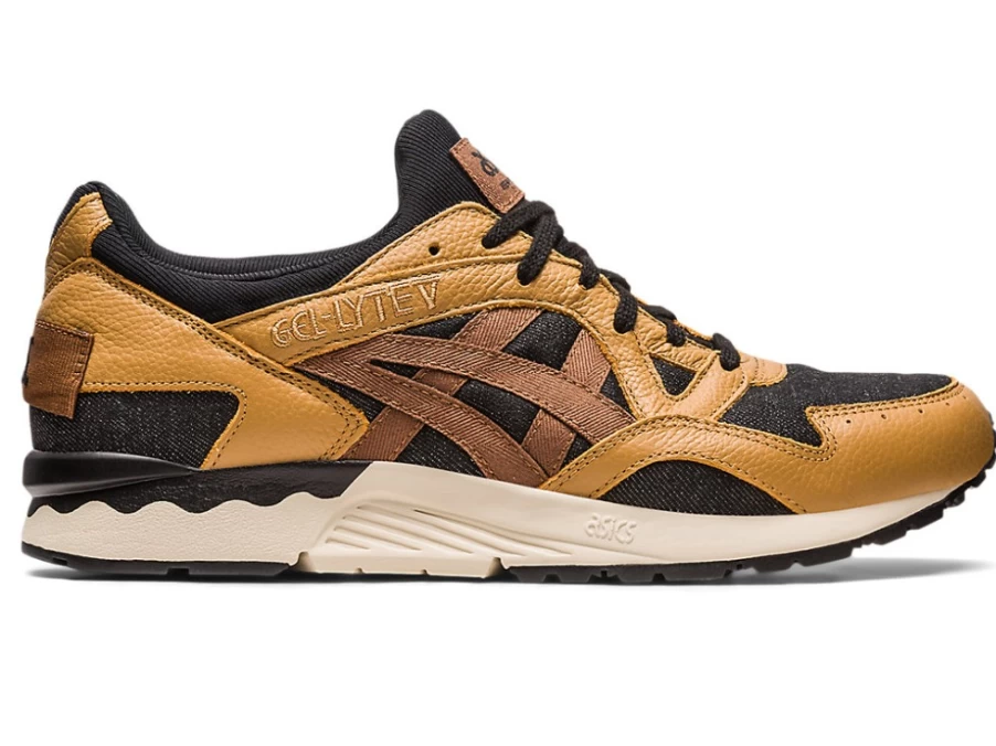 ASICS GEL-LYTE V UNISEX Sneakers Caravan/Black Modern Patchwork Design Running Shoes