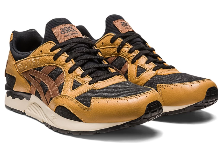 ASICS GEL-LYTE V UNISEX Sneakers Caravan/Black Modern Patchwork Design Running Shoes