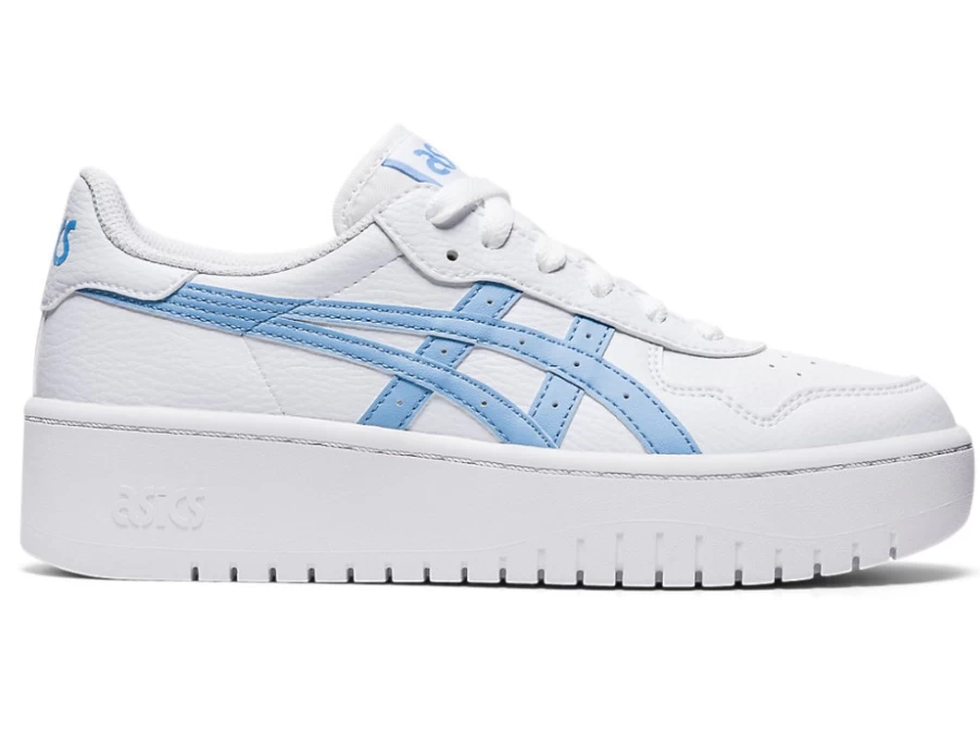 ASICS Women's JAPAN S PF Sneakers in White/Blue Bliss - Lightweight Running Shoes