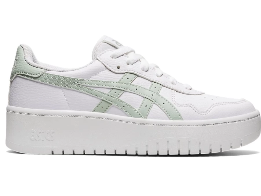 ASICS Women's White/Lichen Rock Running Shoes - JAPAN S PF Style