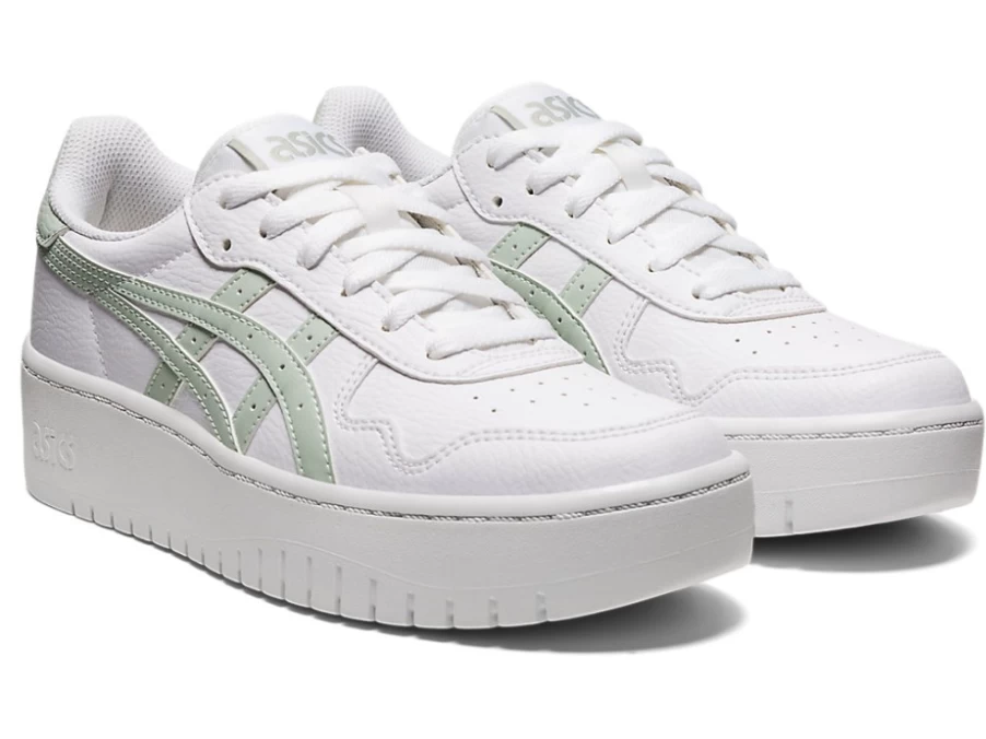 ASICS Women's White/Lichen Rock Running Shoes - JAPAN S PF Style