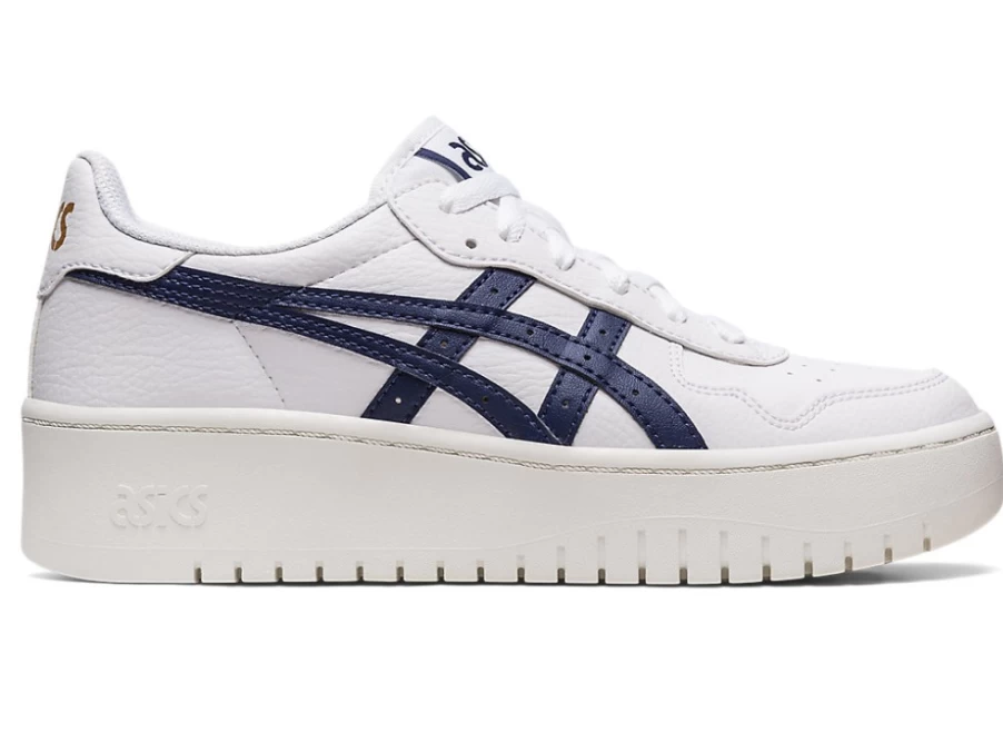 ASICS Women's JAPAN S PF Sneakers in White/Peacoat Color