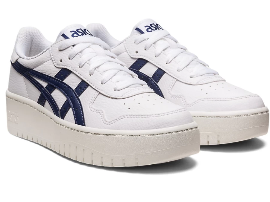 ASICS Women's JAPAN S PF Sneakers in White/Peacoat Color