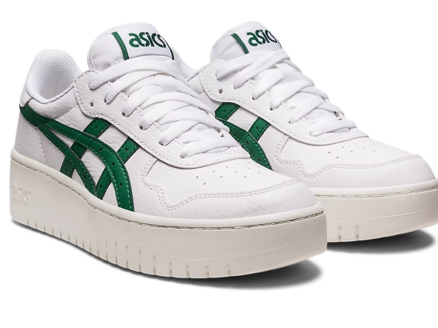 ASICS Women's JAPAN S PF Running Shoes - White/Shamrock Green