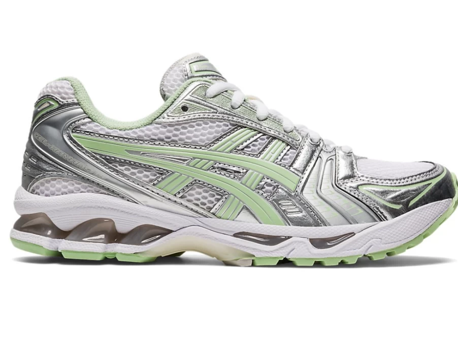 ASICS GEL-KAYANO 14 Women's Running Shoes - White/Jade