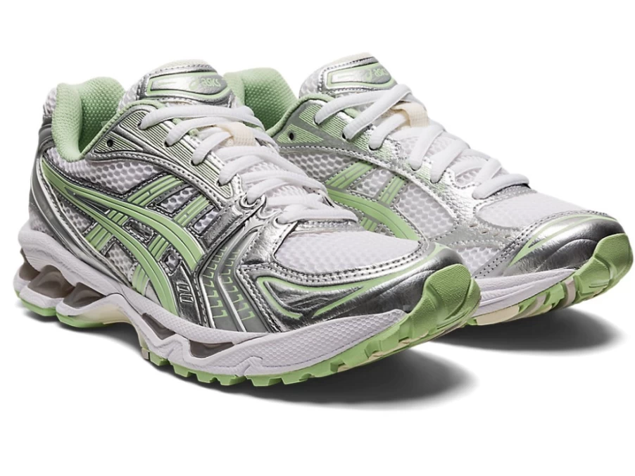 ASICS GEL-KAYANO 14 Women's Running Shoes - White/Jade