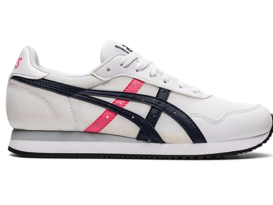 ASICS Women's TIGER RUNNER Running Shoes in White/Midnight