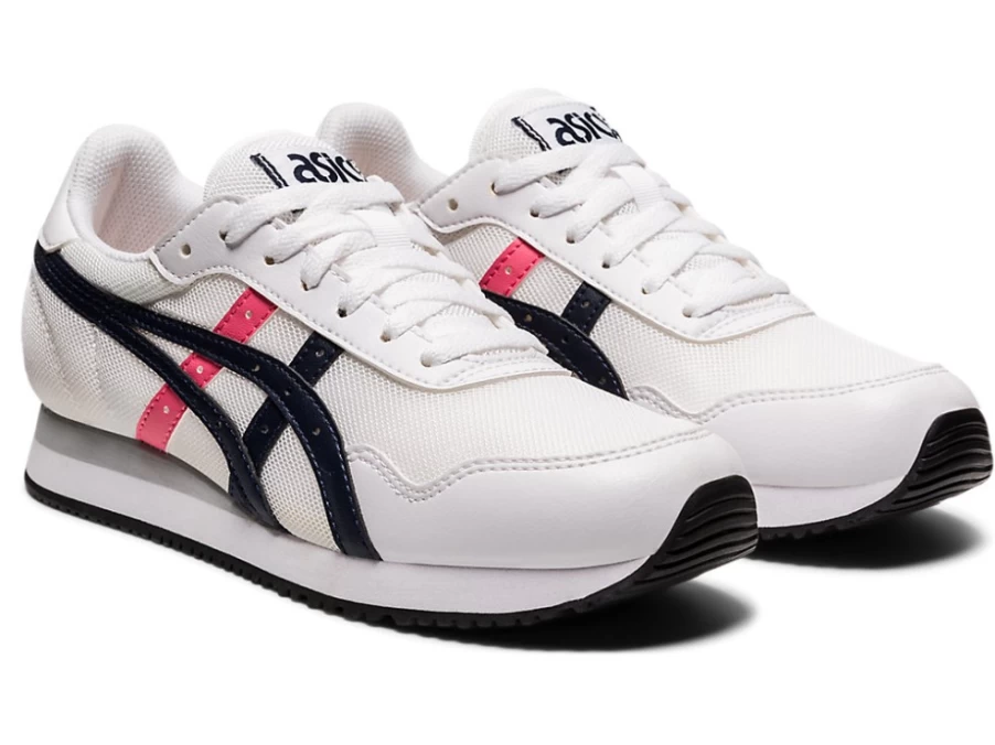 ASICS Women's TIGER RUNNER Running Shoes in White/Midnight