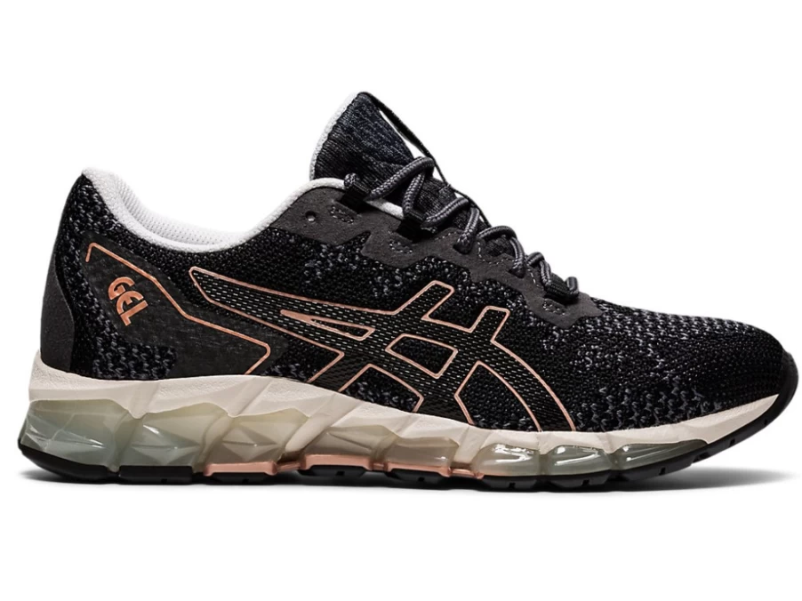ASICS Women's GEL-QUANTUM 360 6 KNIT Running Shoes - Black/Carrier Grey