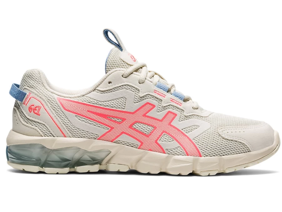 ASICS Women's GEL-QUANTUM 90 3 Running Shoes - Birch/Blazing Coral