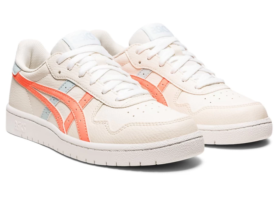 ASICS Women's Cream/Sun Coral JAPAN S Running Shoes