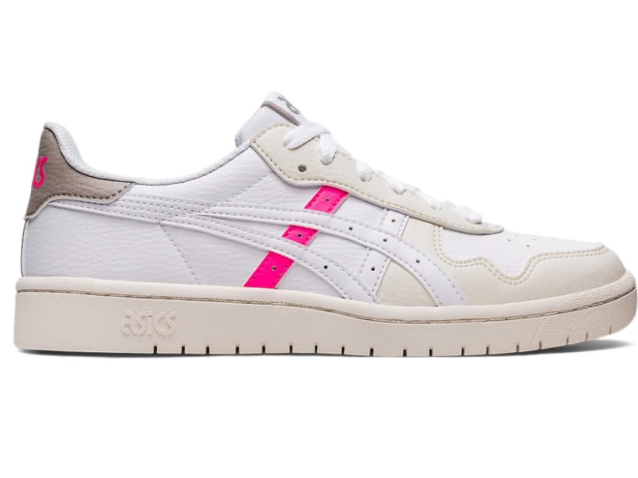 ASICS Women's JAPAN S Sneakers in White/Hot Pink - Running Shoes