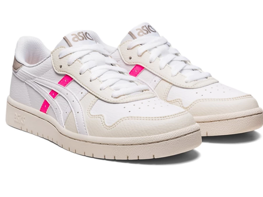 ASICS Women's JAPAN S Sneakers in White/Hot Pink - Running Shoes