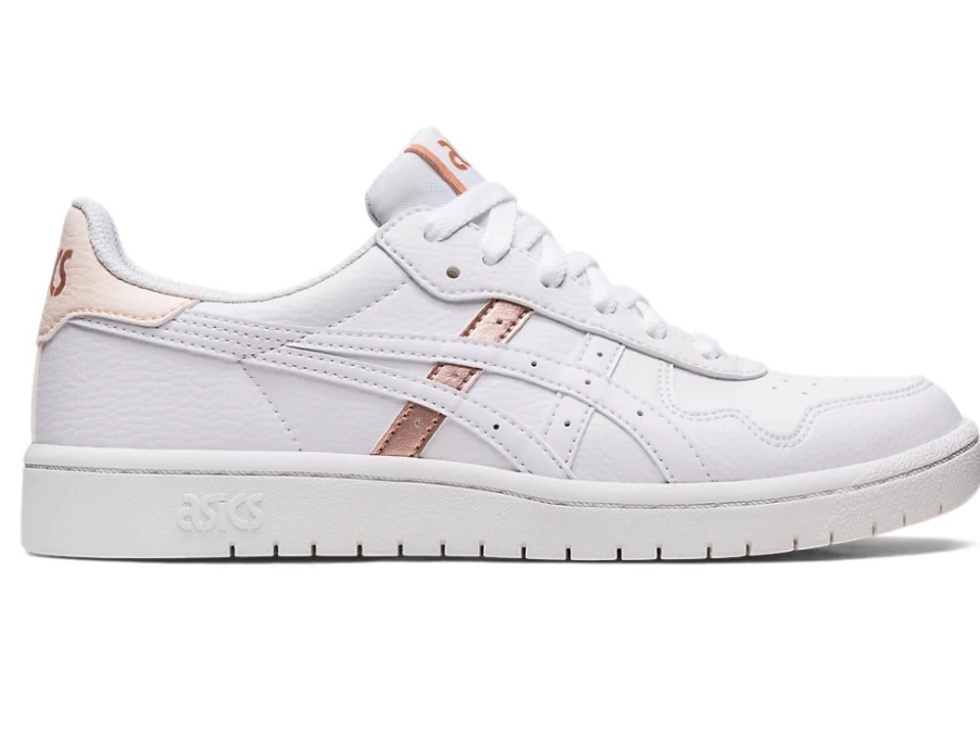 ASICS Women's JAPAN S Sneakers in White/Rose Gold - Running Shoes for Women