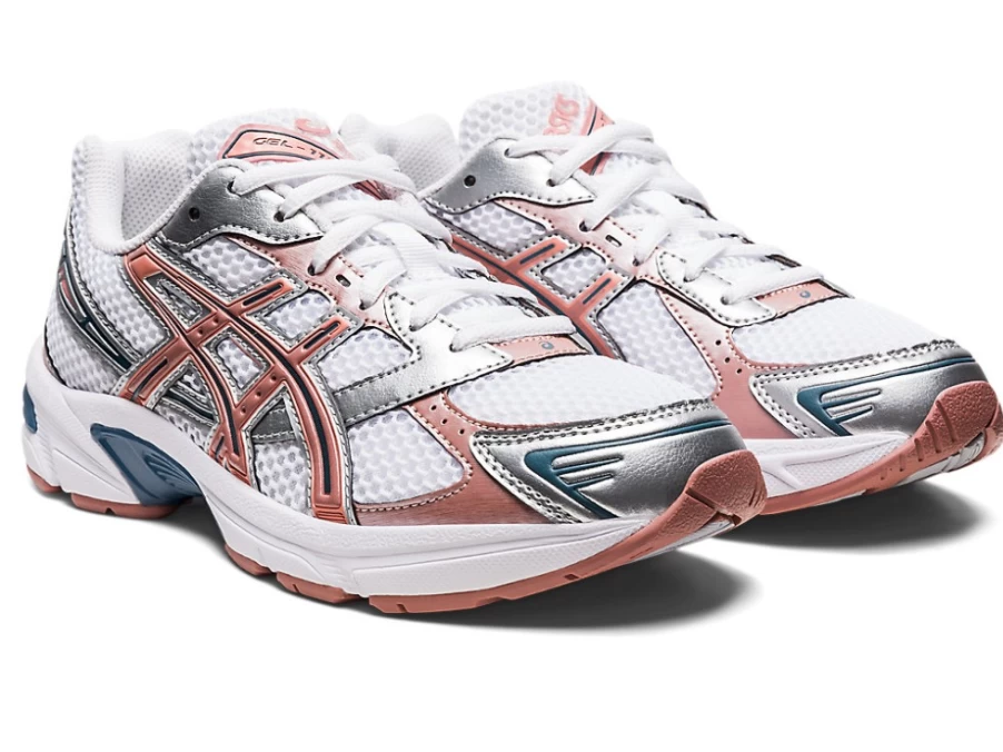 ASICS GEL-1130 Women's Running Shoes in White/Umeboshi Colorway
