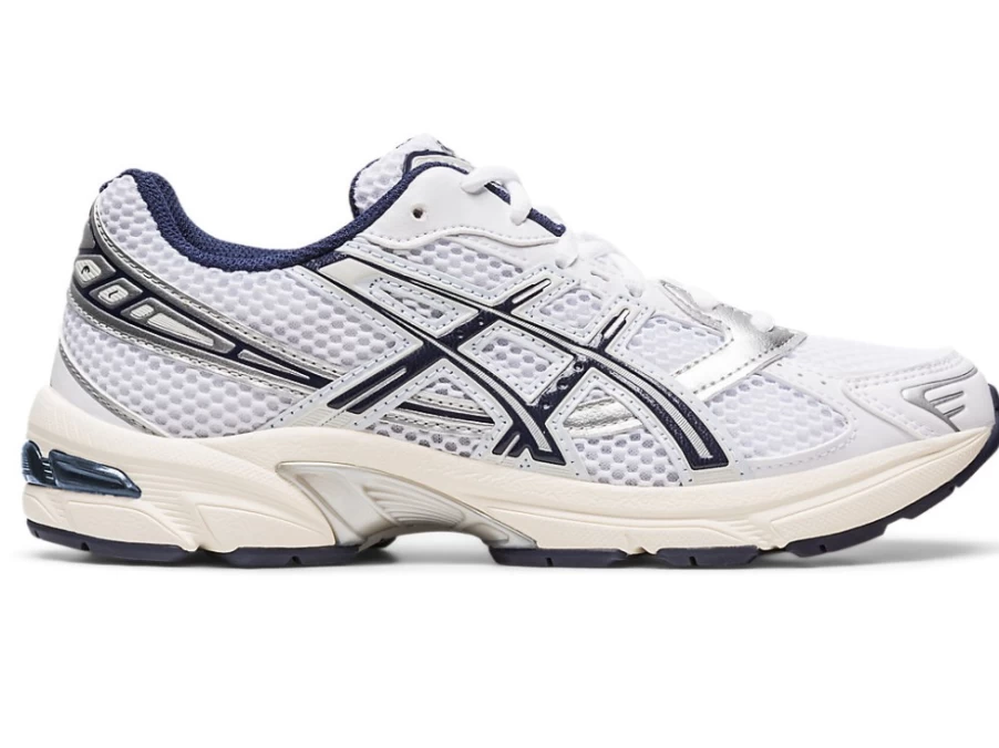 ASICS GEL-1130 Women's Running Shoes in White/Midnight - Lightweight Cushioned Sneakers