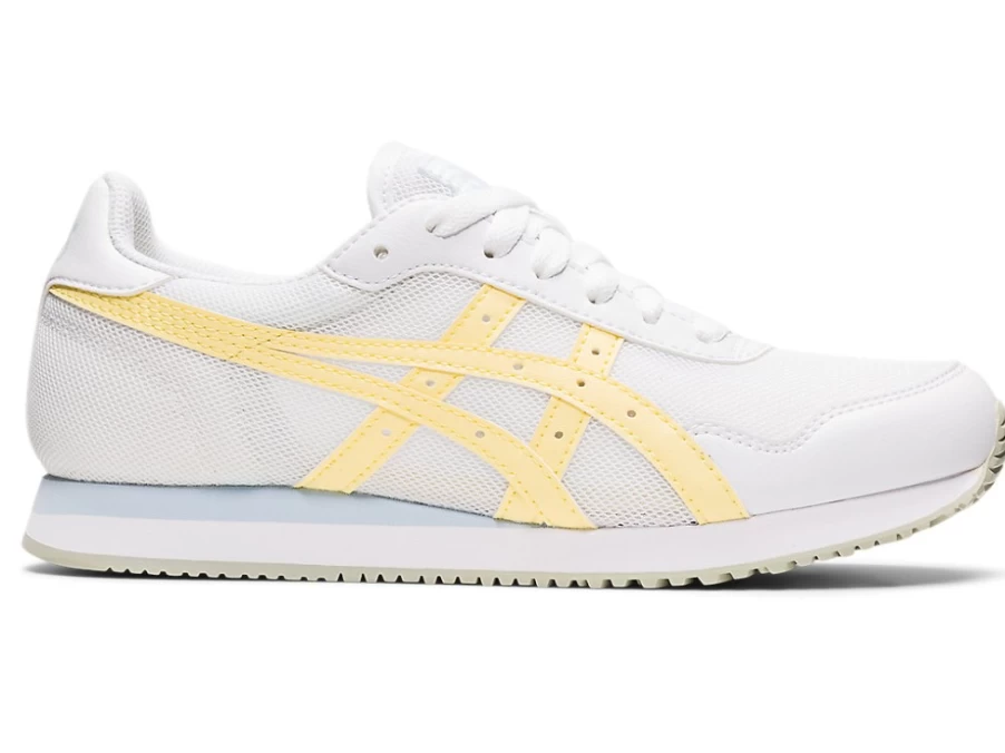 ASICS Women's Tiger Runner Running Shoes in White/Butter