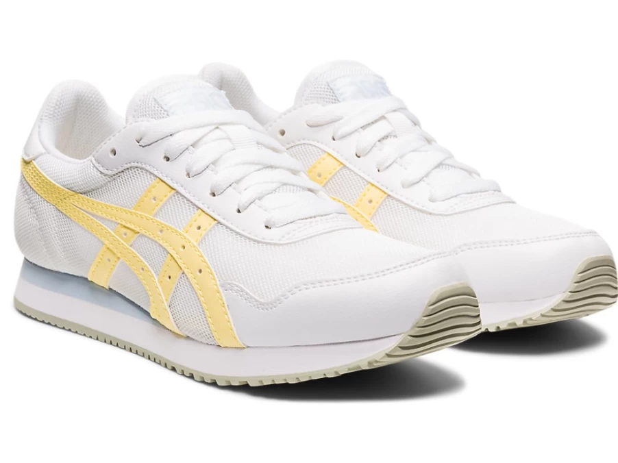 ASICS Women's Tiger Runner Running Shoes in White/Butter