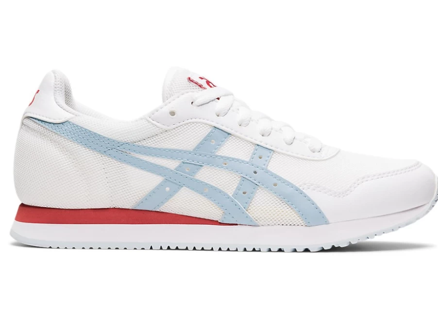ASICS Women's TIGER RUNNER Running Shoes in White/Sky - Lightweight & Comfortable