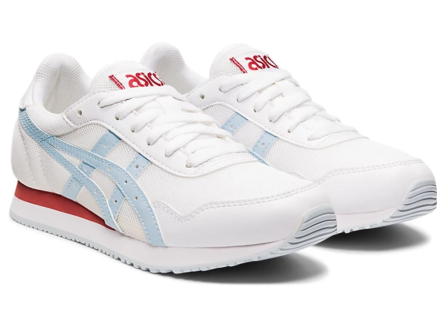 ASICS Women's TIGER RUNNER Running Shoes in White/Sky - Lightweight & Comfortable