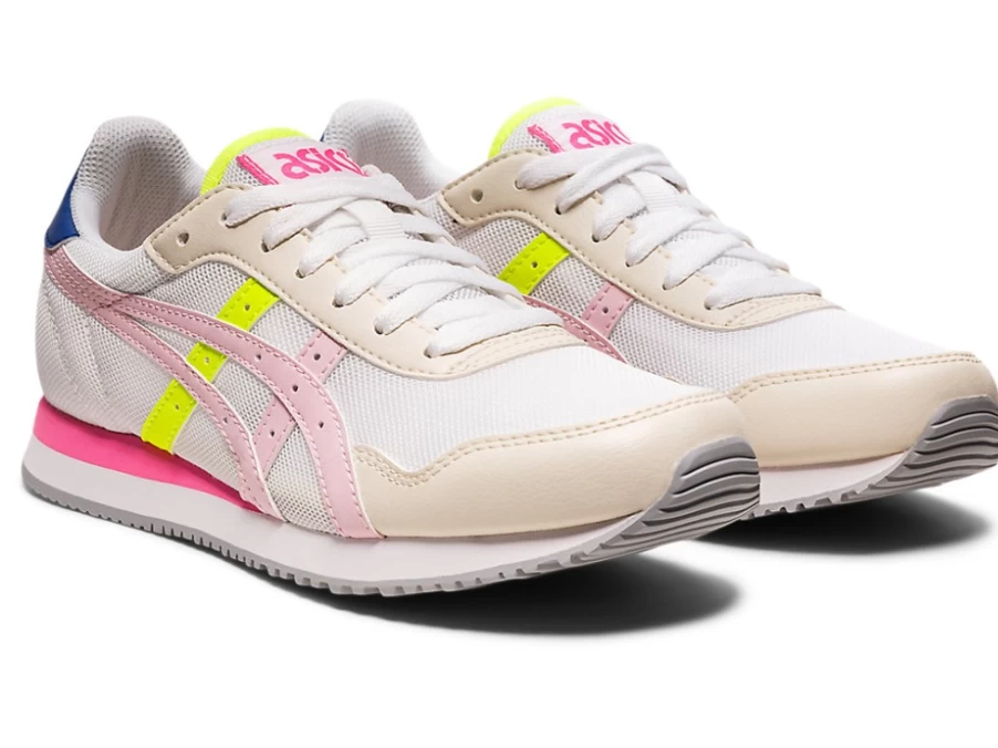 ASICS Women's TIGER RUNNER Running Shoes in White/Cotton Candy