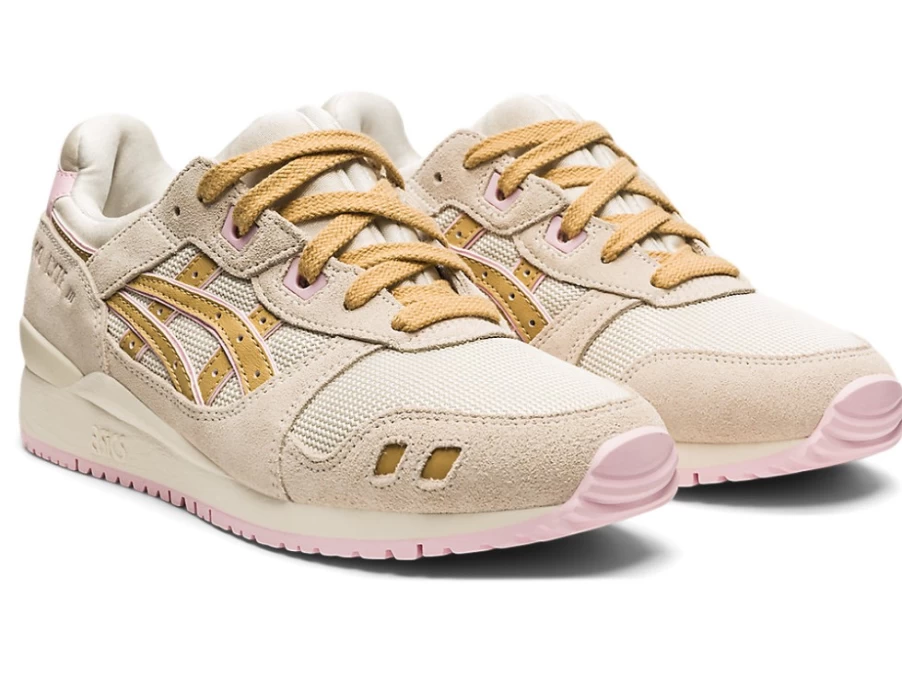 ASICS GEL-LYTE III OG Women's Sneakers in Birch/Camel Beige - Retro Running Shoes
