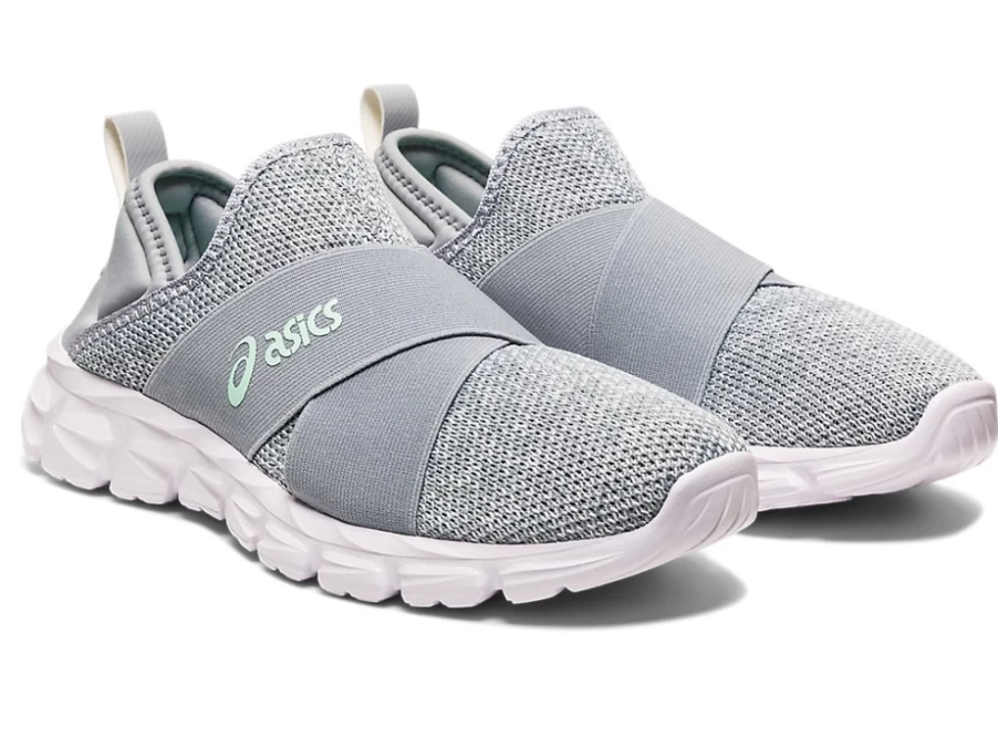ASICS WOMEN'S QUANTUM LYTE SLIP-ON SNEAKERS IN PIEDMONT GREY - LIGHTWEIGHT COMFORTABLE SLIP-ON SHOES