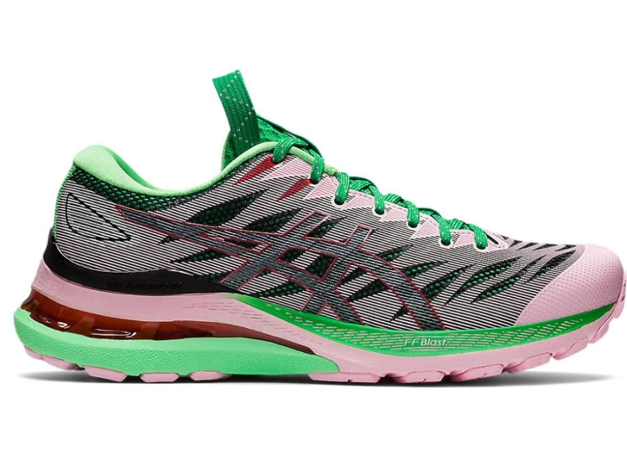 ASICS Women's GEL-KAYANO 28 Running Shoes - Sweet Dreams/Green Eyes, FN3-S