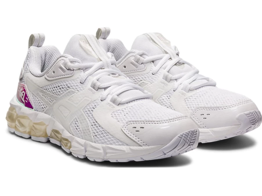ASICS Women's GEL-QUANTUM 180 Running Shoes in White/White - Lightweight Cushioned Sneakers