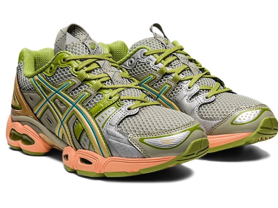 ASICS Women's GEL-NIMBUS 9 Running Shoes in Abbey Stone/Champagne - UB3-S