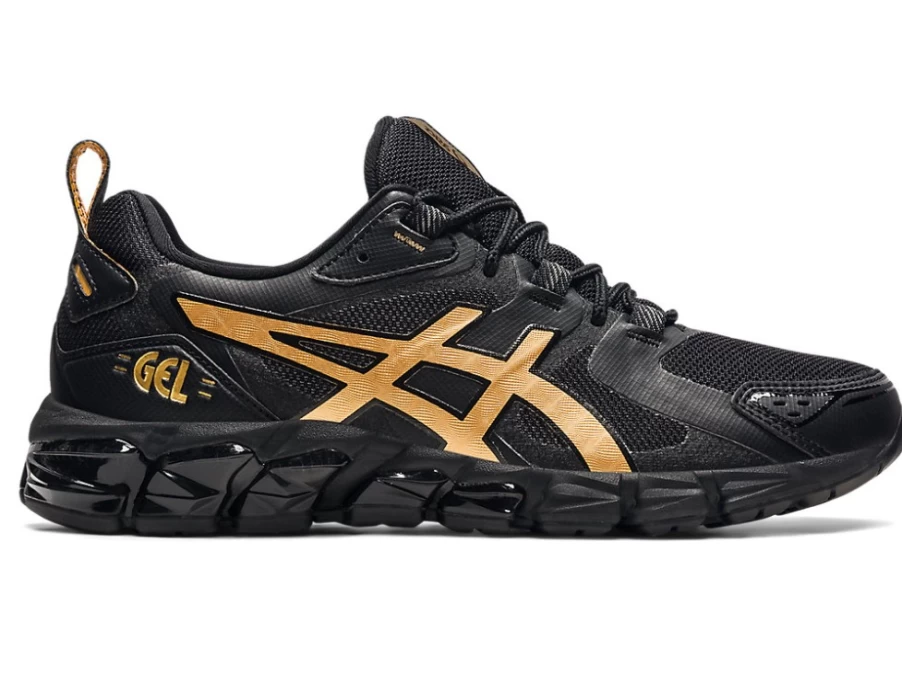 ASICS Women's GEL-QUANTUM 180 Running Shoes - Black/Pure Gold