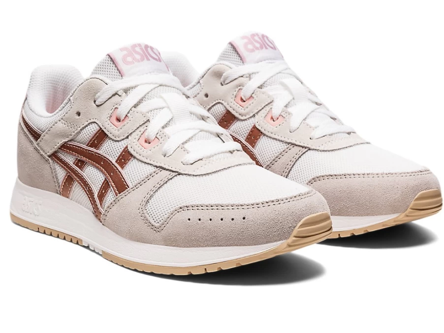 ASICS LYTE CLASSIC Women's Sneakers in White & Rose Gold - Retro Running Shoes