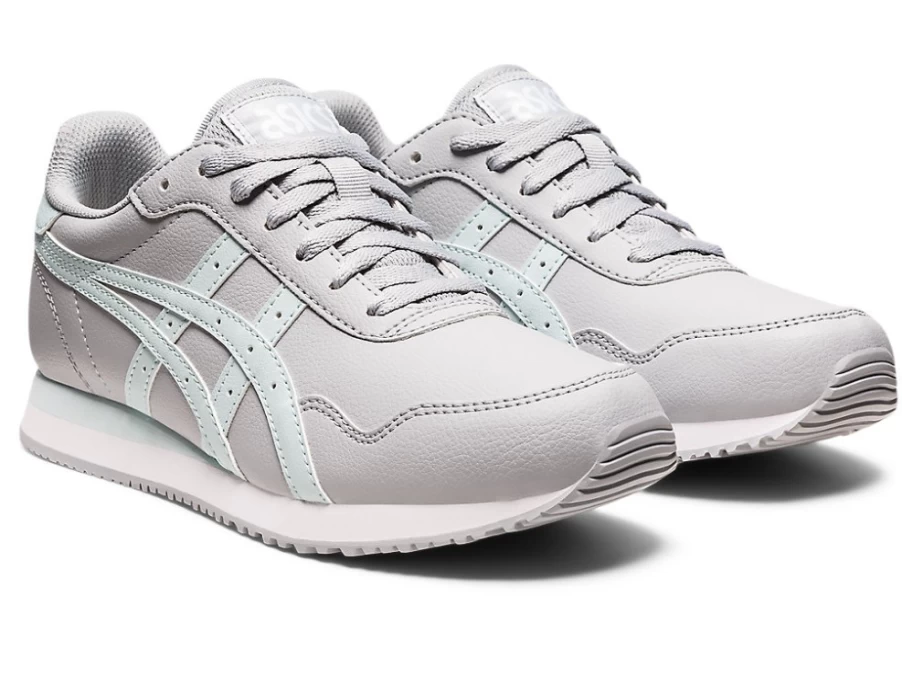 ASICS Women's TIGER RUNNER Running Shoes in Piedmont Grey/Aqua Angel