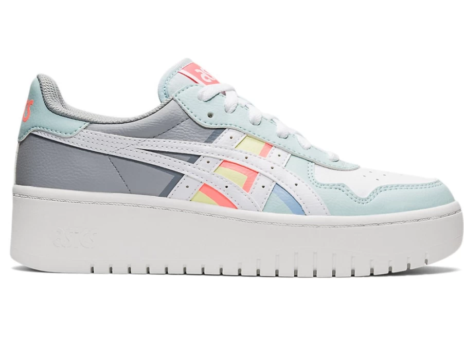 ASICS Women's JAPAN S PF Sneakers in White/Aqua Angel - Lightweight Running Shoes