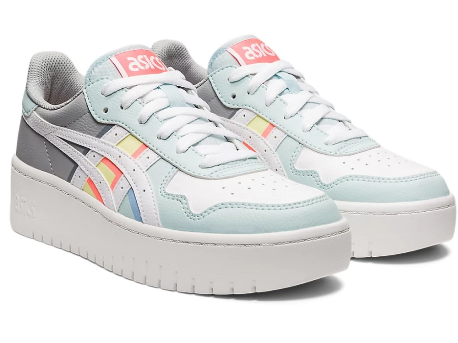ASICS Women's JAPAN S PF Sneakers in White/Aqua Angel - Lightweight Running Shoes