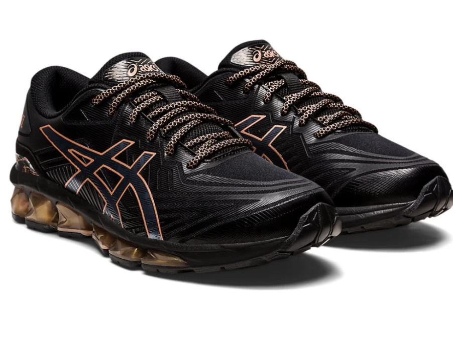 ASICS Women's GEL-QUANTUM 360 VII Running Shoes - Black/Rose Gold