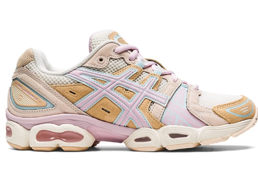 ASICS Women's GEL-NIMBUS 9 Running Shoes in Cream/Barely Rose